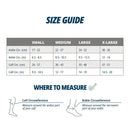 OS1st CS6 Performance Calf Sleeves Size Chart
