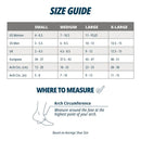 OS1st DS6 Night Time Plantar Fasciitis Treatment Sleeves Size Chart