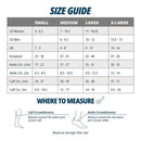 OS1st FS4+ Compression Bracing Socks Size Chart