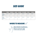 OS1st KS8 Performance Knee Brace size chart