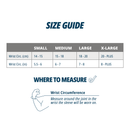 OS1st WS6 Performance Wrist Sleeve size chart