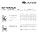 Bauerfeind Sports Compression Thigh Sleeves Size Chart