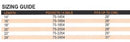 Corflex Compression Knee Immobilizer w/4 Gels Knee Brace - size chart