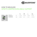 Bauerfeind Sports Compression Ankle Sleeve Size Chart