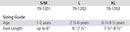 Corflex Pediatric Fixed Walker Walking Boot - size chart