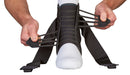 MedSpec ASO Speed Lacer ankle brace - black front view