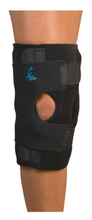 MedSpec DynaTrack metal hinge patella stabilizer - front view