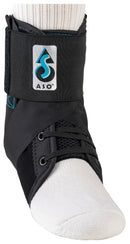 MedSpec ASO Speed Lacer II ankle brace - black front view