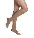 Sigvaris Essential Cotton Unisex Calf Knee High Compression Stockings 20-30 mmHg, Open Toe product photo
