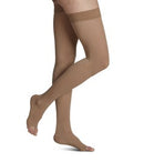 Sigvaris Essential Opaque Thigh Compression Stockings 20-30 mmHg, Women’s Open Toe product photo