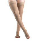Sigvaris Style Sheer 20-30 mmHg Thigh High Compression Stockings, Women’s Open Toe product photo