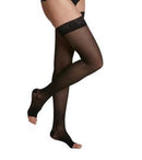 Sigvaris Style Sheer 30-40 mmHg Thigh High Compression Stockings, Women’s Open Toe product photo