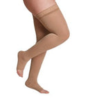 Sigvaris Style Soft Opaque 20-30 mmHg Thigh High Compression Stockings, Open Toe product photo