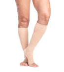 Sigvaris Women’s Style Sheer Calf Compression Stockings 30-40 mmHg, Open Toe product photo