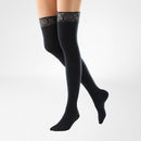 Bauerfeind VenoTrain Micro Thigh-High Compression Stockings 30-40 mmHg Open Toe with Lace Top - Short Length