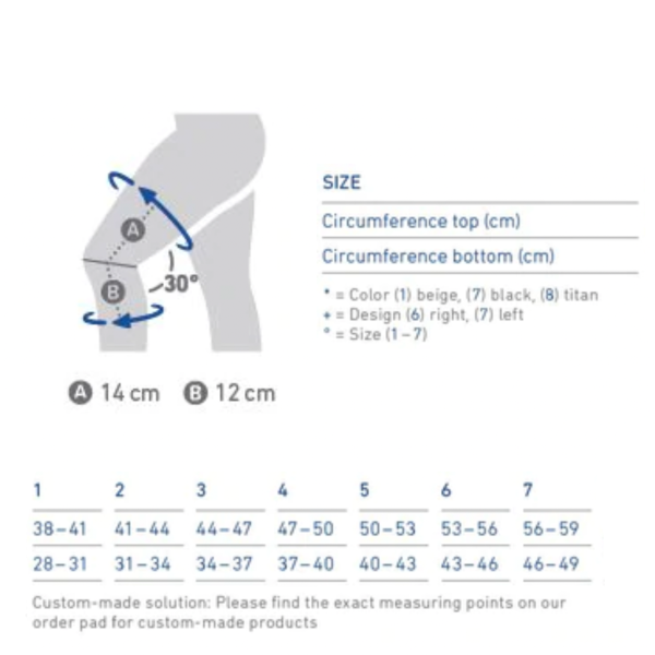 Bauerfeind GenuTrain サイズ0 Bauerfeind GenuTrain Knee Support | Probrace.com